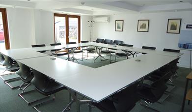 Board Room Layout at Conference Room at Cumbria Tourism Headquarters in Staveley, Cumbria