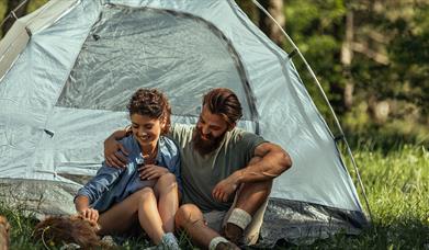 Tent Camping at Coniston Park Coppice Site in Coniston, Lake District