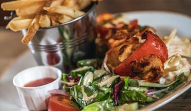 Food from Pooley Bridge Inn in the Lake District, Cumbria