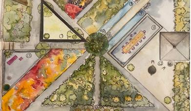 Photo of garden layout plan