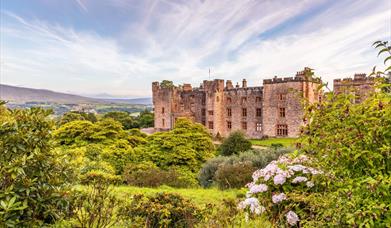 A photo of Muncaster Castle and its gardens