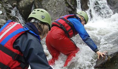 Ghyll Scrambling with Adventure Vertical in Cumbria