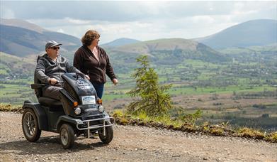 Tramper hire in Whinlatter by Outdoor Mobility.