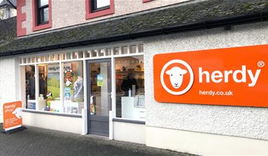 Exterior and entrance to Herdy Keswick in Keswick, Lake District