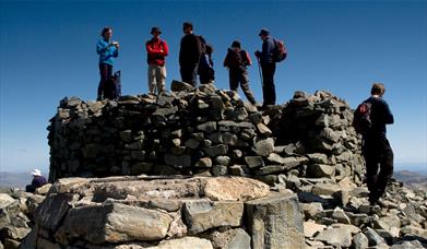Scafell Pike and Scafell via Brown Tongue