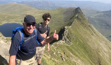 Visitors on a guided walk with South Lakes Adventures in the Lake District, Cumbria