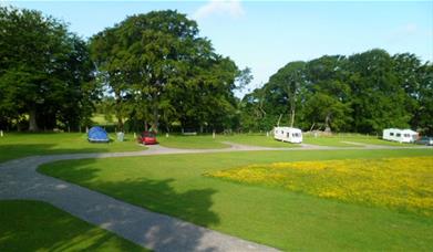 Camping at Wallace Lane Farm Campsite near Caldbeck, Cumbria