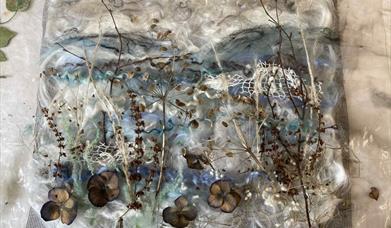 A fibre art made by Wendy Ann Stanger