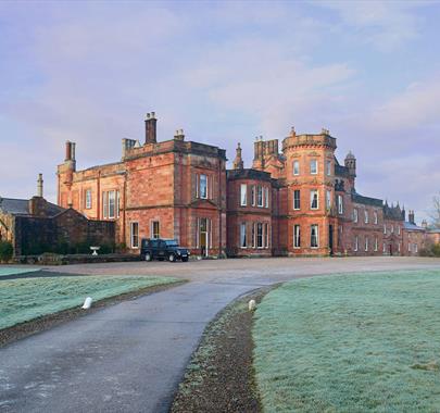 Exterior and Grounds at Netherby Hall in Longtown, Cumbria