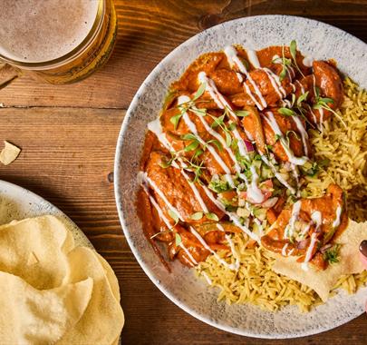 Food from The Waterhead Inn in Ambleside, Lake District