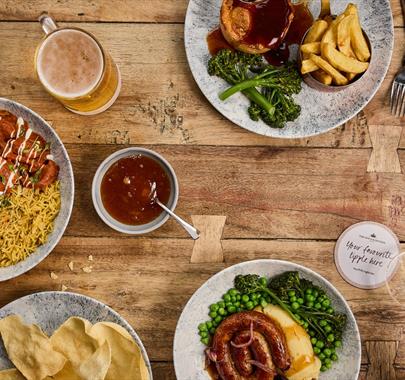 Food from The Angel Inn in Bowness-on-Windermere, Lake District