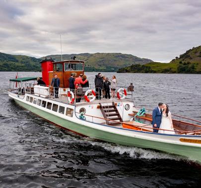 Ullswater 'Steamers' private wedding charter on Ullswater in the Lake District, Cumbria © Ben Barden