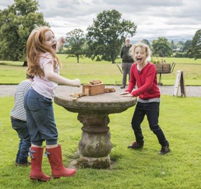 Easter egg hunt at Acorn Bank