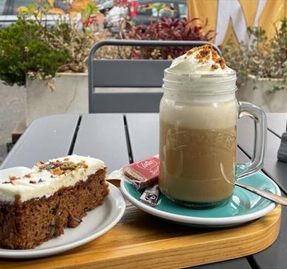 Food and Drink from the Cafe at Fultons Lakes Jewellery Works in Keswick, Lake District