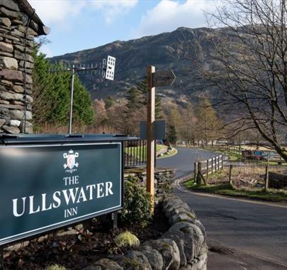 Signage at The Ullswater Inn in Glenridding, Lake District