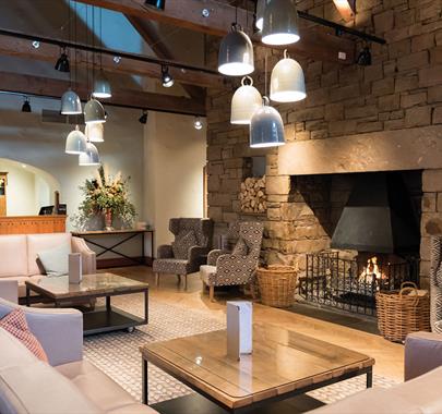 Lounge and Fireplace at North Lakes Hotel & Spa in Penrith, Cumbria