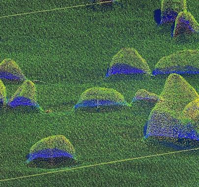 3D point cloud model of an outdoor heritage site in Cumbria