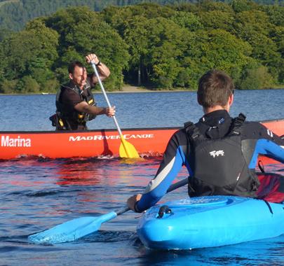 Canoe Hire at Derwentwater Marina in Keswick, Lake District