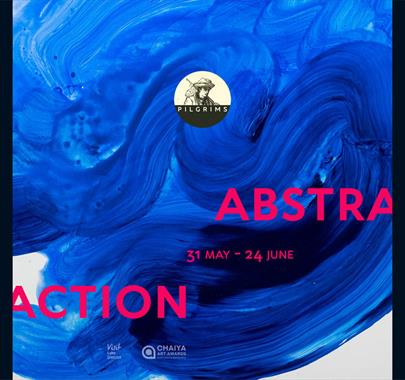 Poster for Abstraction - Group Exhibition at Pilgrim's Contemporary in Keswick, Lake District, from 31 May - 24 June 2023