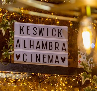 Signage and Decor at Keswick Alhambra Theatre in Keswick, Lake District