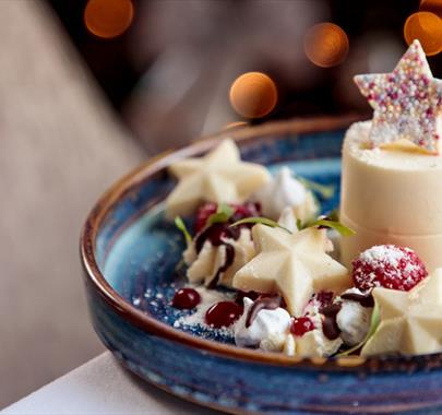 Festive Dining in Lounges and Conservatory at The Borrowdale Hotel in Borrowdale, Lake District