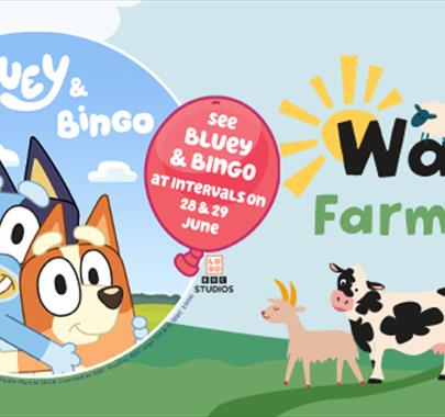 Bluey and Bingo on the Farm