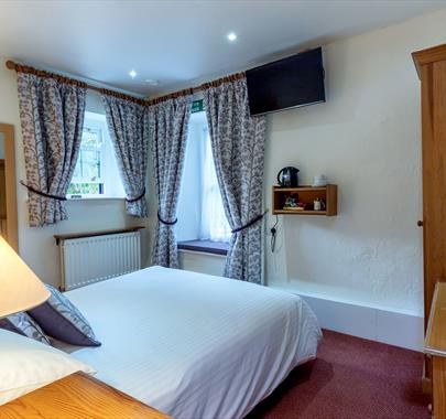 Bedroom at the Britannia Inn in Elterwater, Lake District