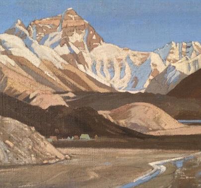 painting of Everest by Howard Somervell