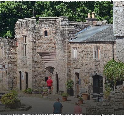 Exterior at Black Cat Distillery at Brougham Castle near Penrith, Cumbria