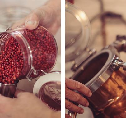 Gin Making Workshops at Black Cat Distillery at Brougham Castle near Penrith, Cumbria