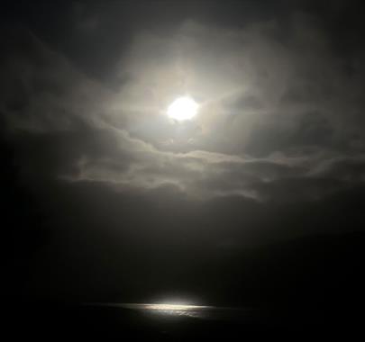 Full Moon over Coniston in the Lake District, Cumbria