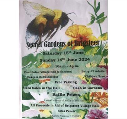 Poster for Brigsteer Open Gardens in Brigsteer, Cumbria