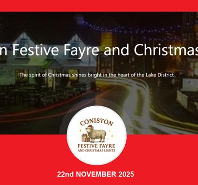 poster for "Coniston Festive Fayre and Christmas Lights"
