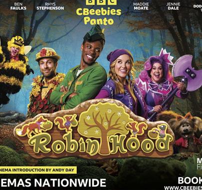 Poster for Cbeebies Christmas Panto at Zeffirellis in Ambleside, Lake District