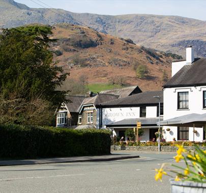 Exterior of The Crown Inn in Coniston, Lake District