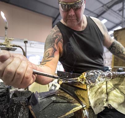 Hand crafted goods at Cumbria Crystal in Ulverston