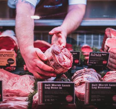 Meat at Cranstons Cumbrian Food Hall in Penrith, Cumbria