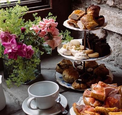 Afternoon Tea at the Dalemain Tearoom in Penrith, Cumbria