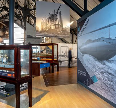 Exhibits at The Dock Museum in Barrow-in-Furness, Cumbria