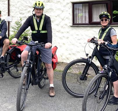 Visitors with Cycles Hired from E-Bike Safaris Ltd
