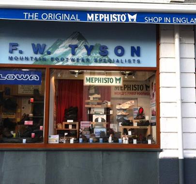 Shopfront at F W Tyson in Ambleside, Lake District