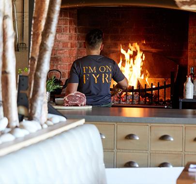 Open Fire Cooking at FYR Grill at North Lakes Hotel & Spa in Penrith, Cumbria