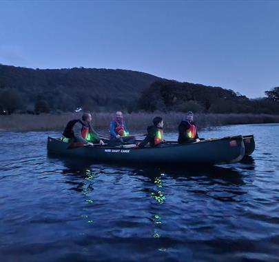 Family Dark Sky Canoeing on Coniston Water