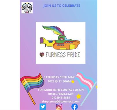 Flyer for Furness Pride in Barrow-in-Furness, Cumbria