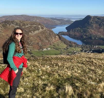 Visitor on a Guided Walk with Genuine Adventures in the Lake District, Cumbria