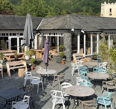 Exterior Seating at Grasmere Gather in Grasmere, Lake District