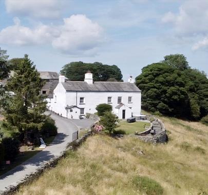 View of the Front of the House at Greenbank Farm in Cartmel, Cumbria