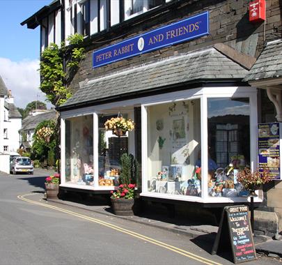 Peter Rabbit & Friends Storefront in Hawkshead, Lake District