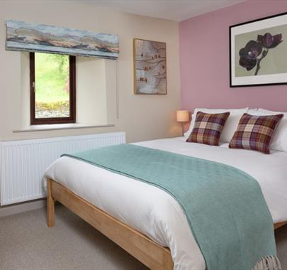 Double bedroom at Herdwick Fold at Fornside Farm Cottages in St Johns-in-the-Vale, Lake District