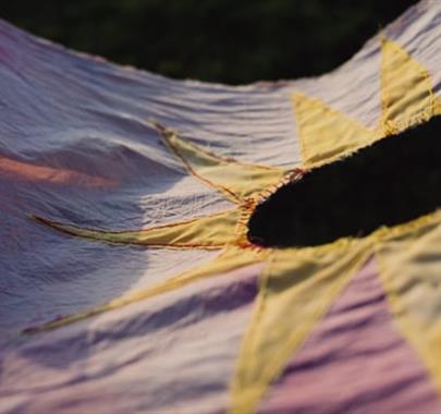 a close in photo of a parchment of tapestry